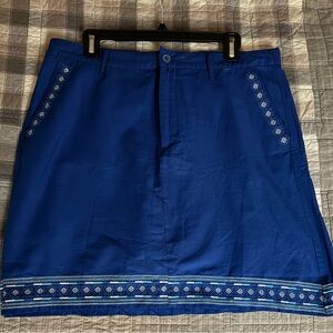 Croft & Barrow Royal blue skort - Size 14